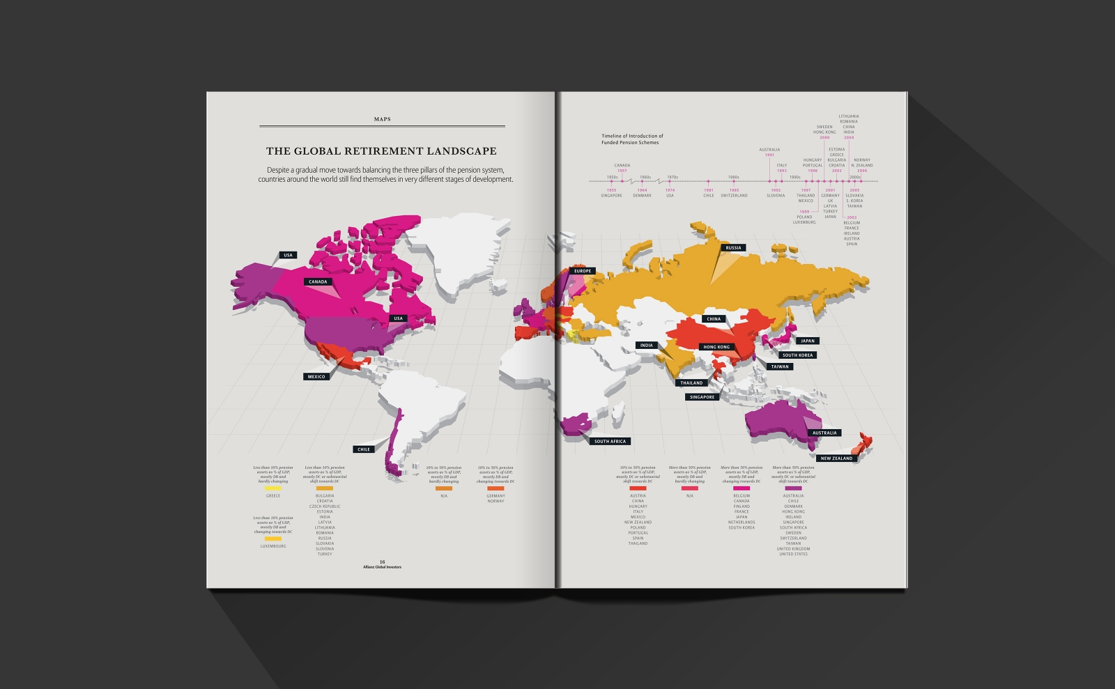 Infographic map design for M Magazine