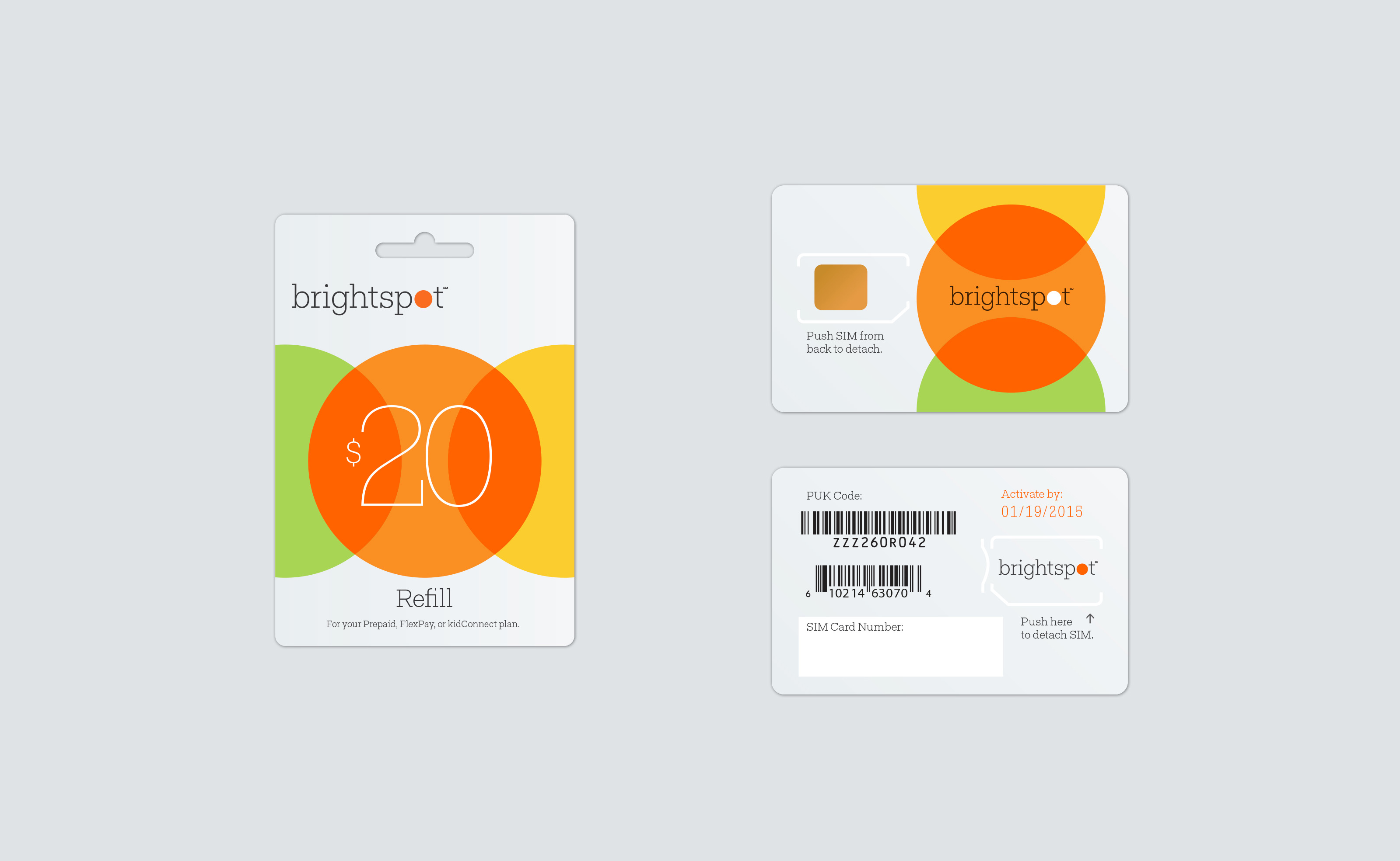 Brightspot cards for Target
