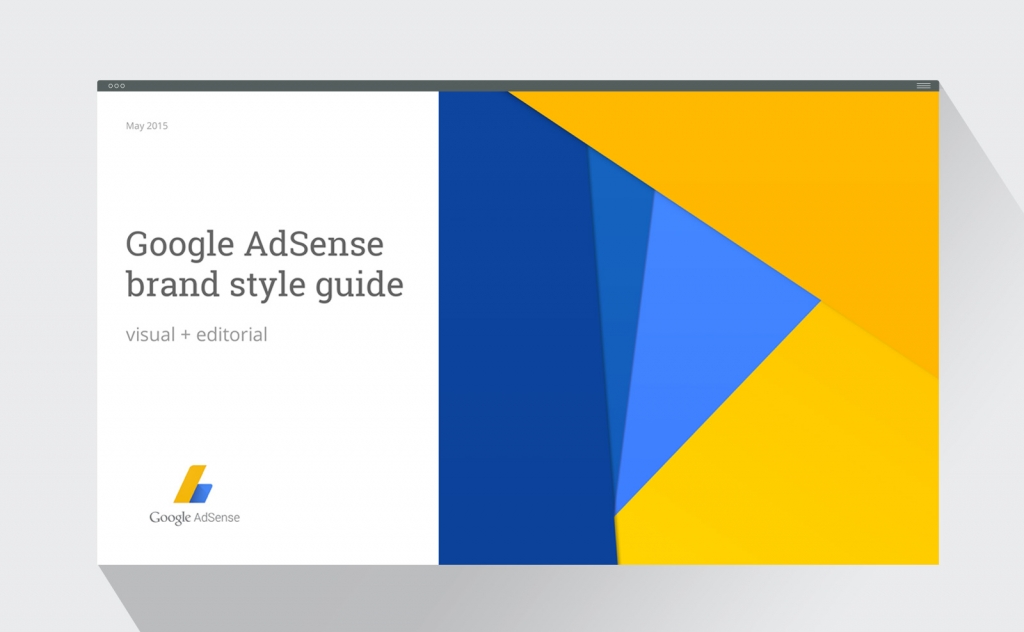 Google AdSense brand style guide design presentation