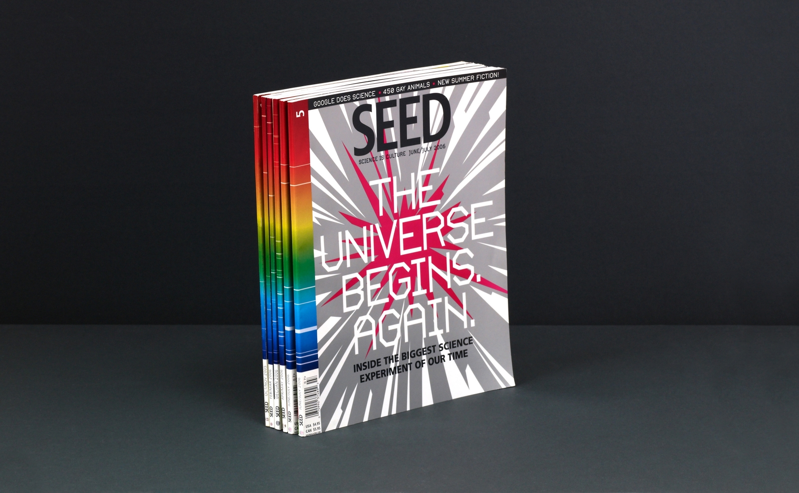SEED magazine the universe begins again cover design