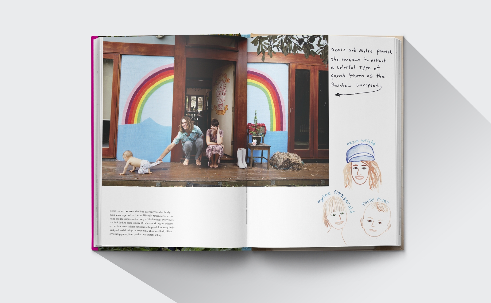 The Selby Todd Selby book design interior with rainbow