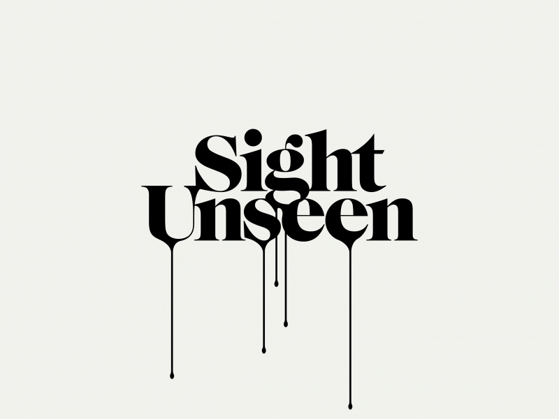 Sight Unseen dripping logo design