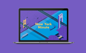 Animating the New York minute, for United Airlines.