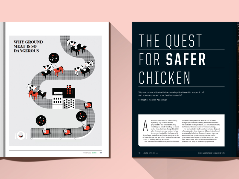The quest for safer beef and poultry.